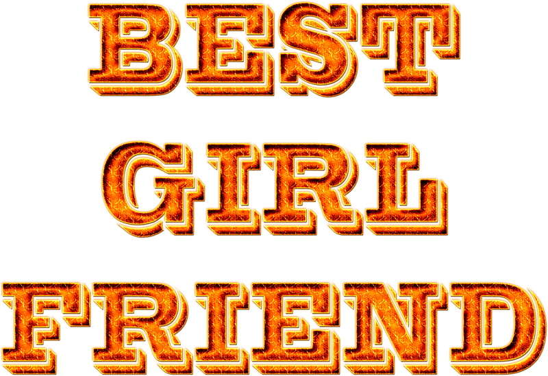 Best girlfriend lettering