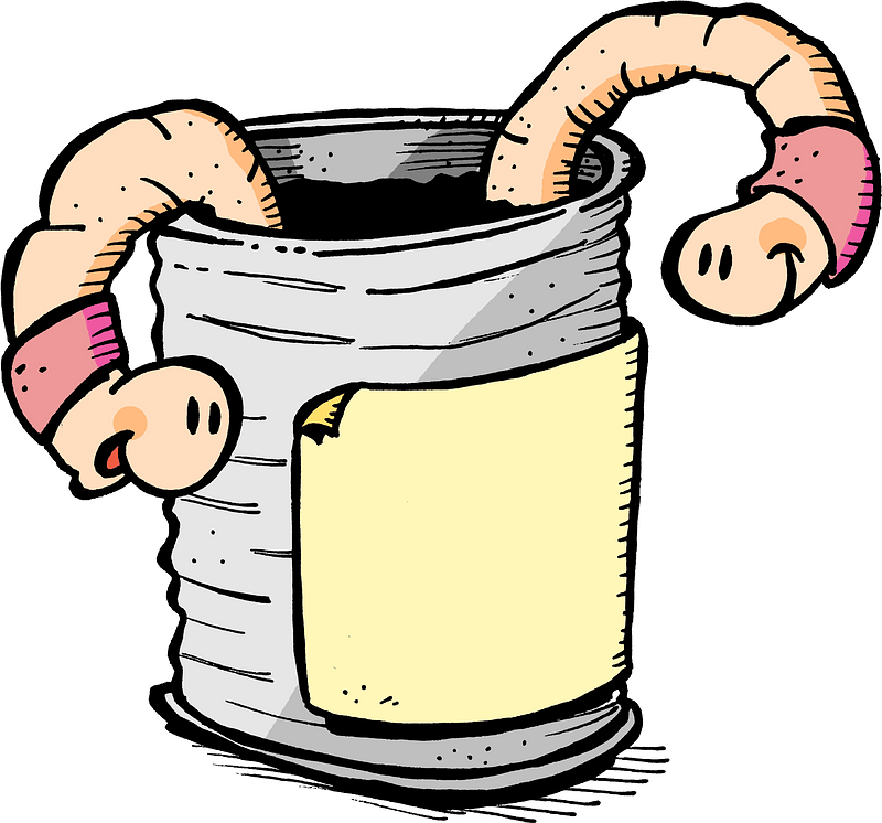 Two worms in a can