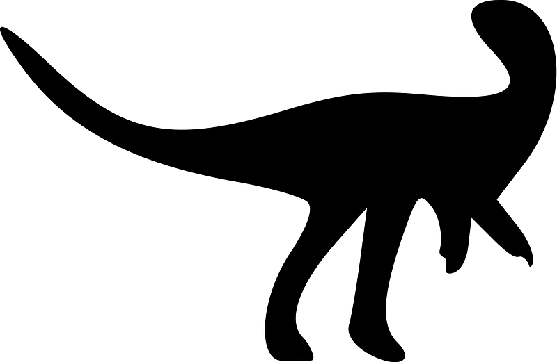 Heterodontosaurus silhouette