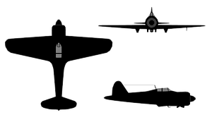 Gloster F5-34 silhouette