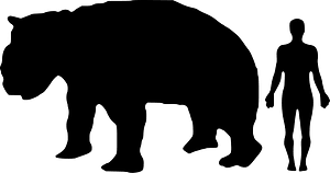 Diprotodon-Human Size comparison