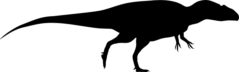 Acrocanthosaurus Silhouette
