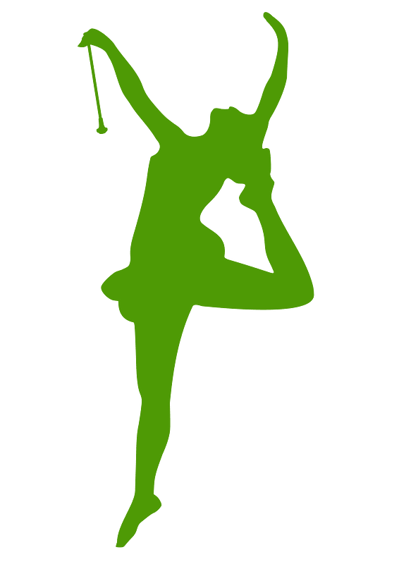 Baton Twirler Silhouette