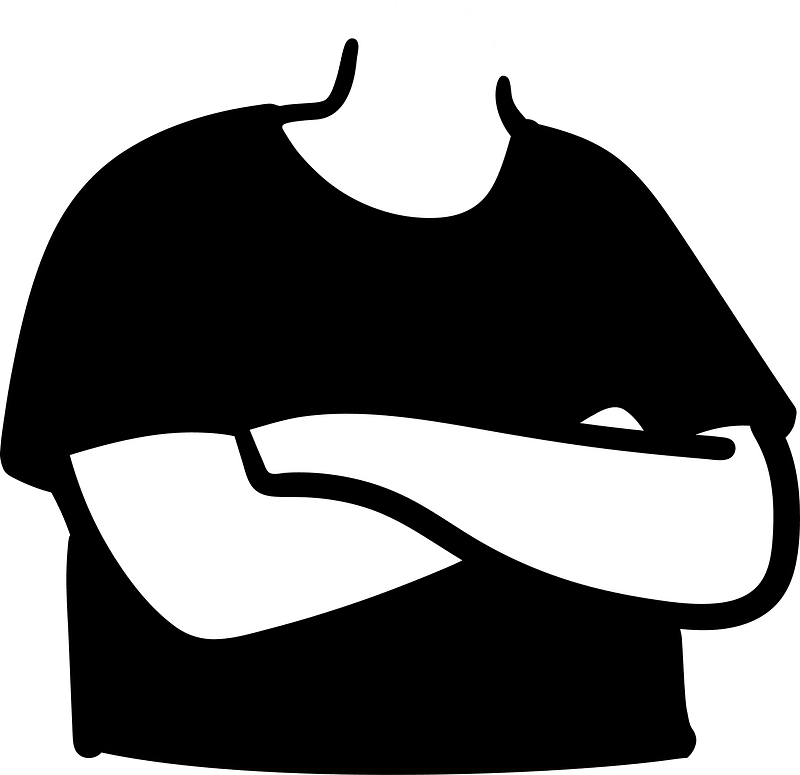 Black Tee and Arms Crossed