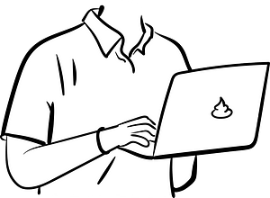 Person with Macbook