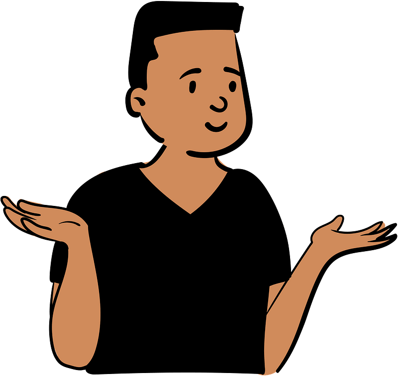 Man in black t-shirt