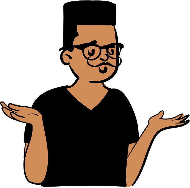 Man in black t-shirt