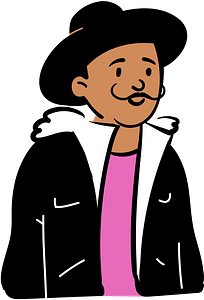Man in fur jacket
