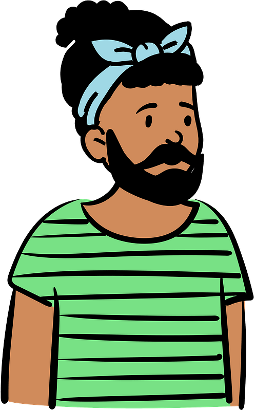 Man in green t-shirt