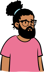 Man in pink t-shirt