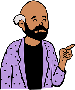 Man in purple jacket
