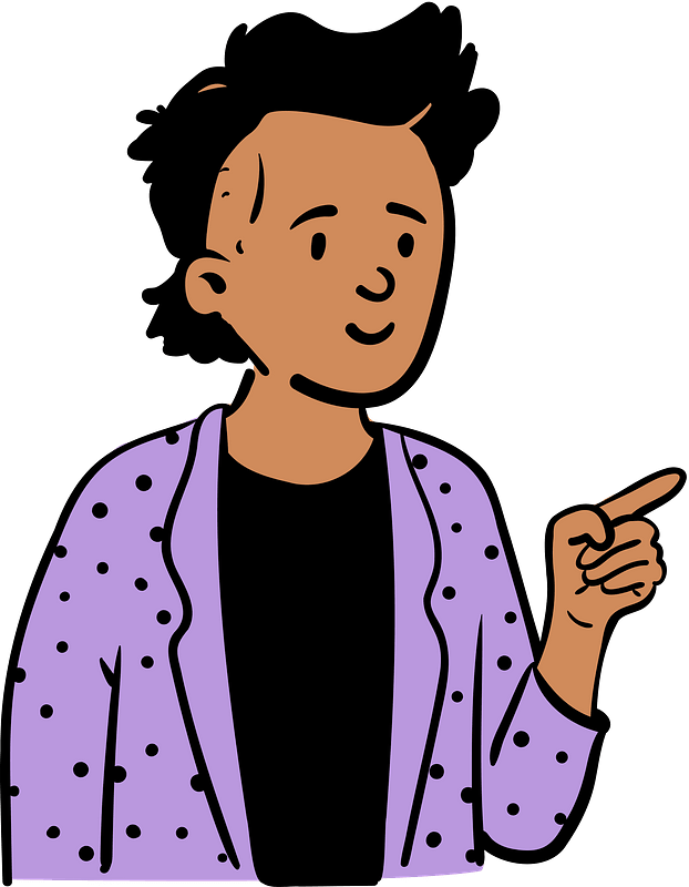 Man in purple jacket