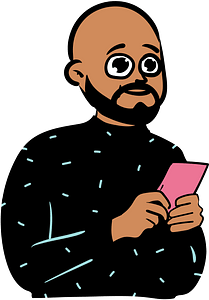 Man reading a paper