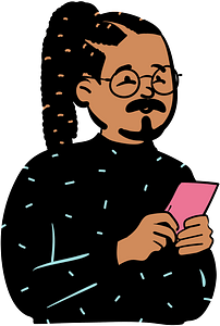 Man reading paper