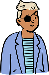 Man with an eyepatch