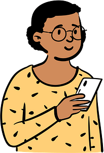 Woman with a smartphone
