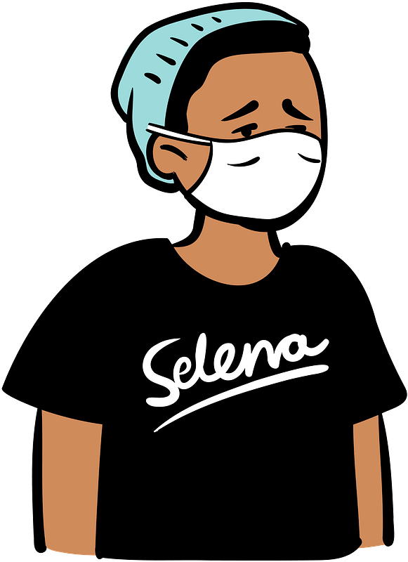 Boy in beanie wearing face mask