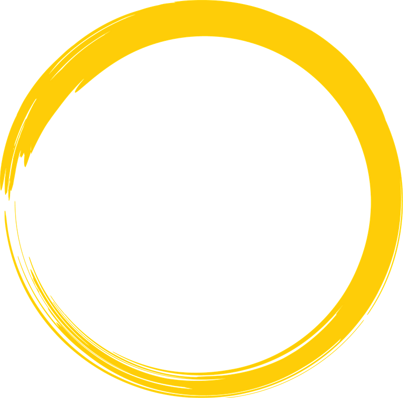 Drawn yellow circle