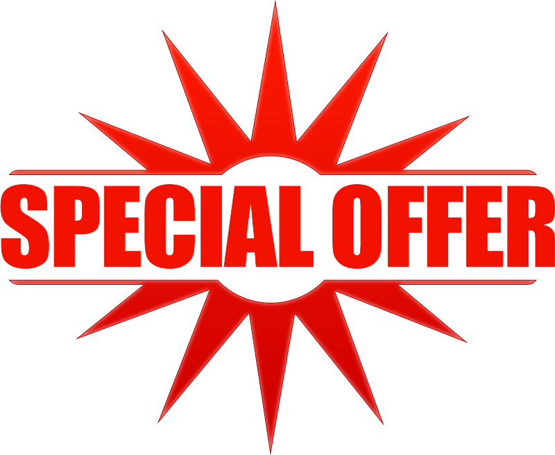 Special offer lettering
