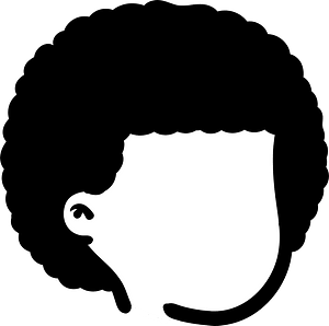 Afro hair style