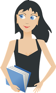 Girl with a book