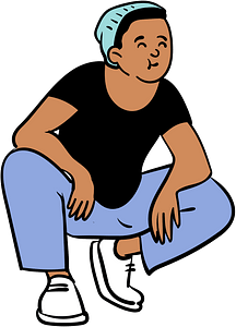 Boy sitting