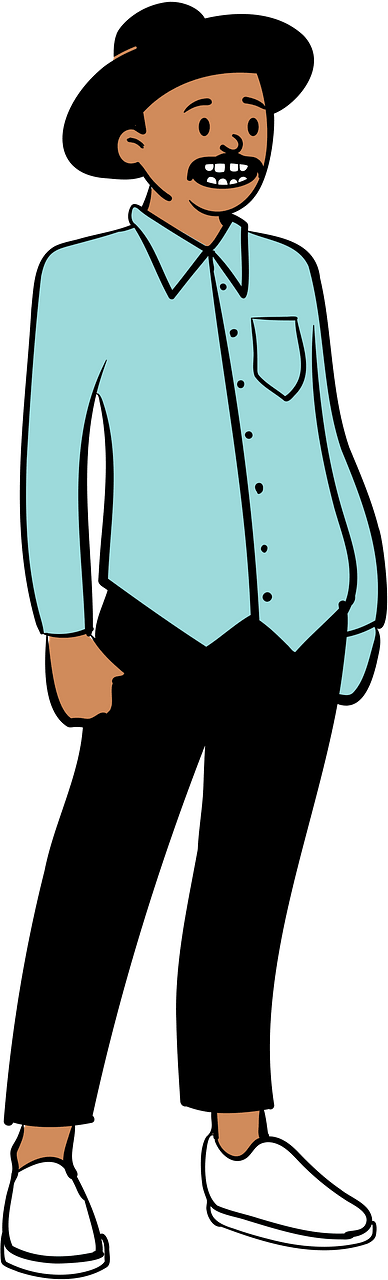 Man wearing hat