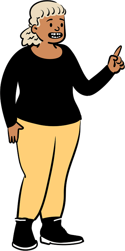 검은색 피부 서 있는 여자
