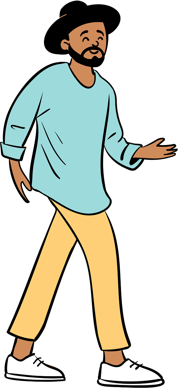 Man wearing hat