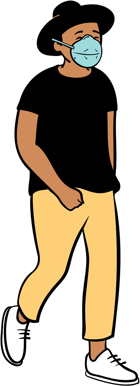 Man wearing face mask