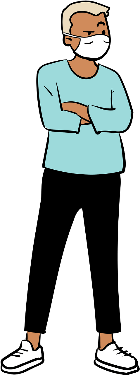 Man wearing face mask