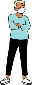 Man wearing face mask