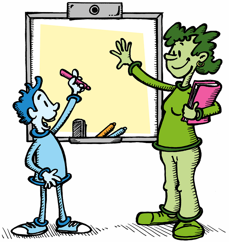 Teacher and student