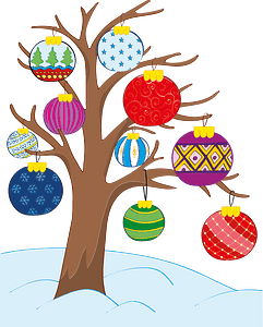 Christmas Ornament on Tree