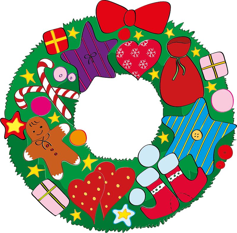 Christmas Wreath with Toys