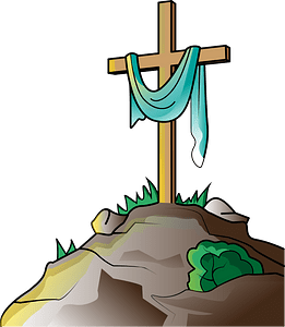 Easter Cross on Mountain