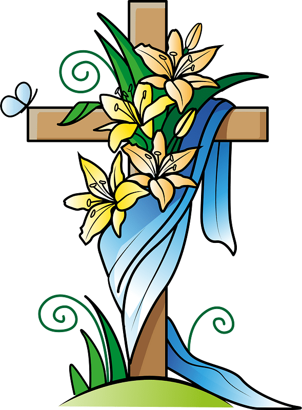 Easter Cross - Free vector clipart images on creazilla.com