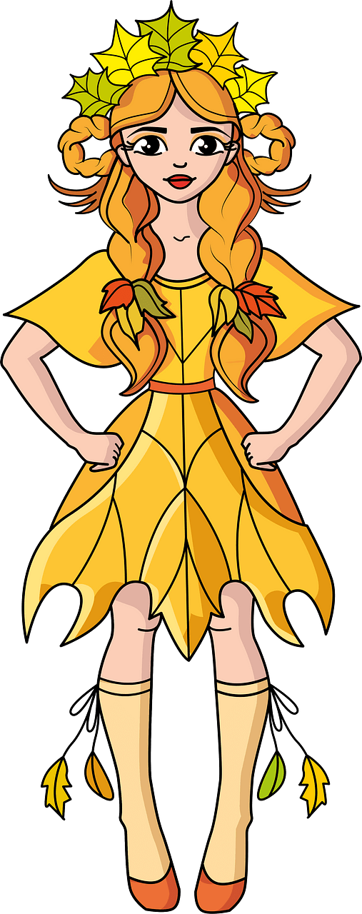 Fall Leaf Woman
