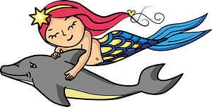 Mermaid with Dolphin