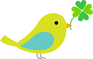 Bird with Clover