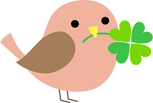 Bird with Clover