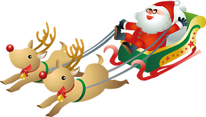 christmas santa claus reindeer