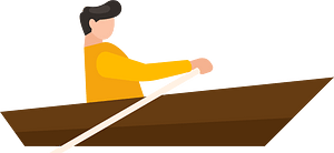 Man in boat