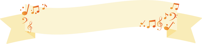 Musical notes ribbon