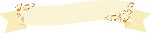 Musical notes ribbon