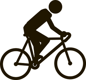 Pictogram bicycle man