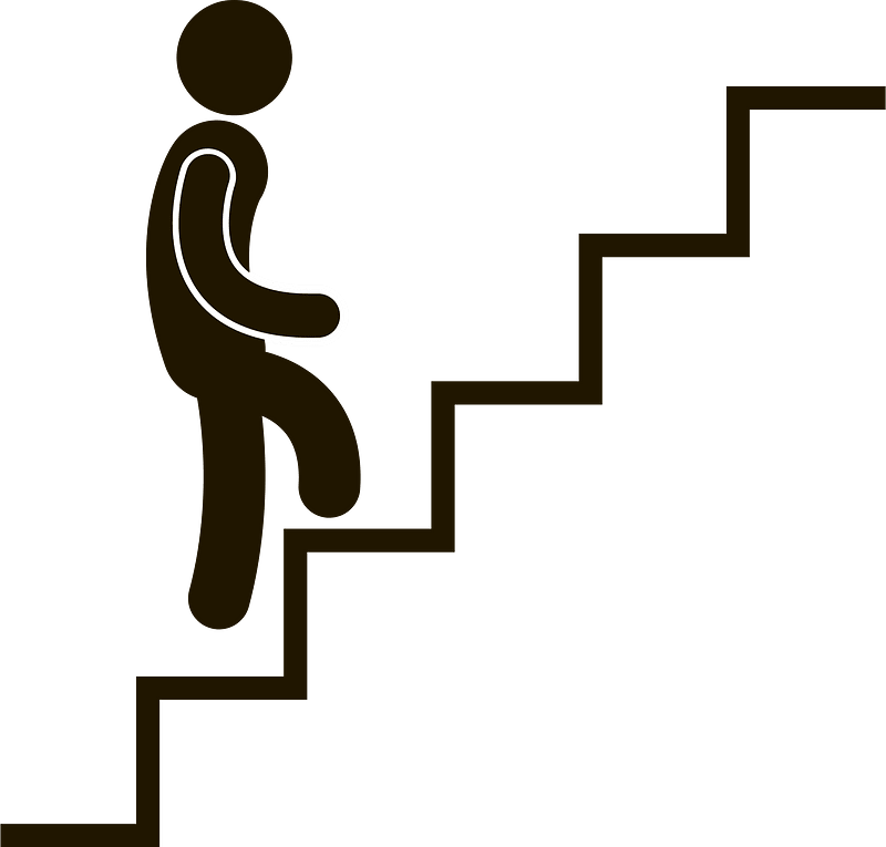 Pictogram stairs