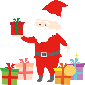 Santa claus with gifts