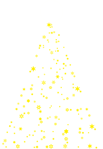 Christmas tree made of snowflakes