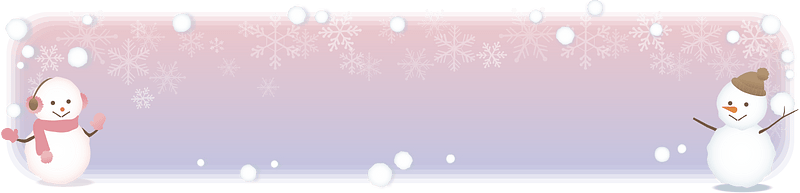 Snowman winter banner